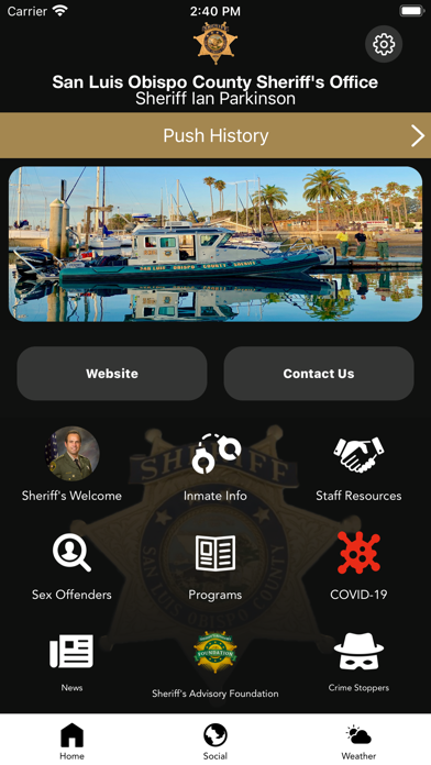 San Luis Obispo County Sheriff Screenshot