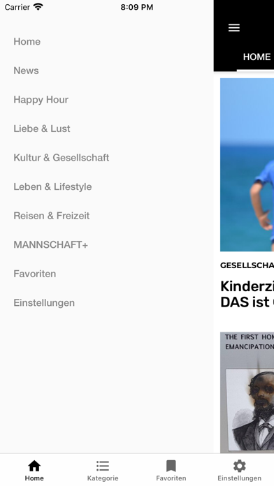 Mannschaft LGBTIQ-News Screenshot