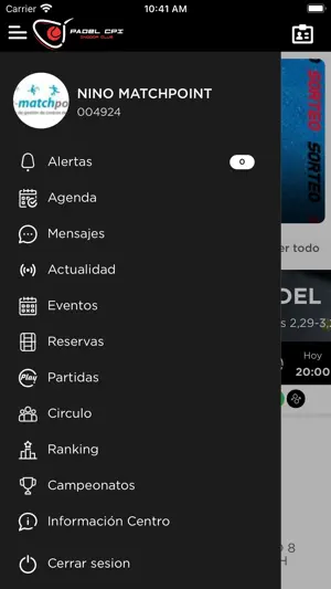 Padel CPI screenshot 2