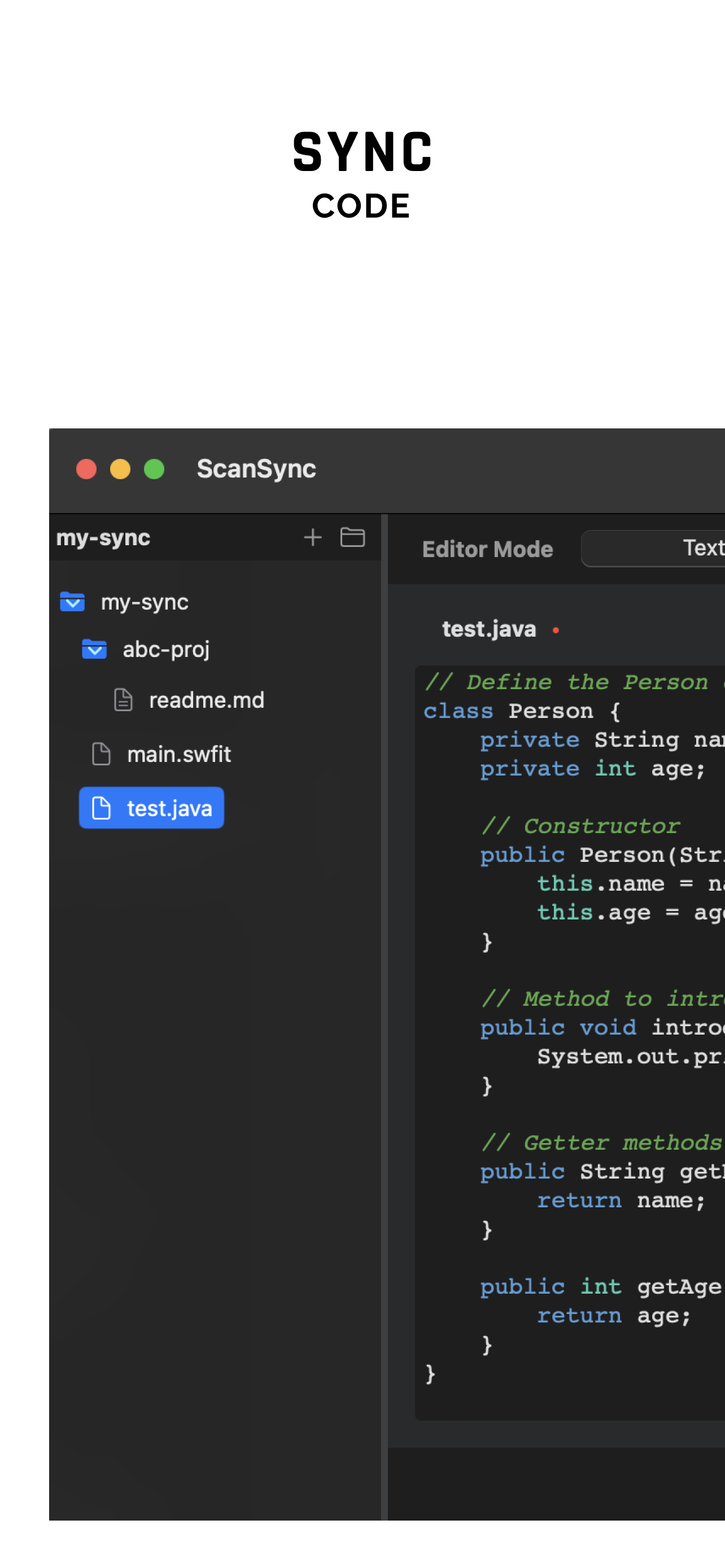 ScanSync - Scan, Rec, Send