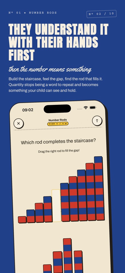 #2. Montessori Math : MONTEMATH (iOS) De: Aneesh Pradeep