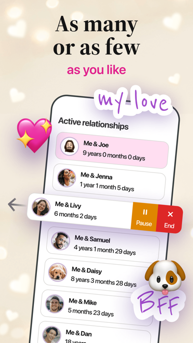 My Love | Relationship Tracker Screenshot 2 - AppWisp.com My Love | Relationship Tracker Screenshot 2 - AppWisp.com