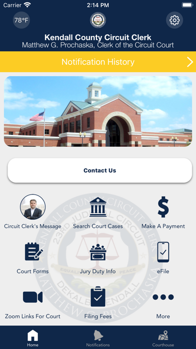 Screenshot 1 of Kendall County Circuit Clerk App