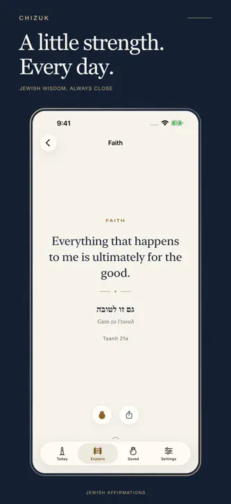 Chizuk: Jewish Affirmations screenshot 1