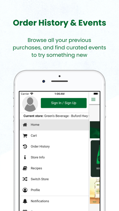 Green's Beverages Atlanta Screenshot