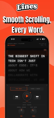 Lines: Teleprompter for Video screenshot