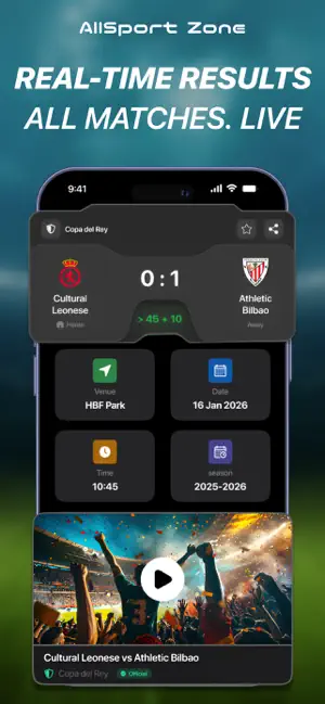 Calcio in Diretta TV Risultati iPhone screenshot 3