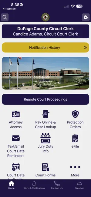 DuPage County Circuit Clerk screenshot 1