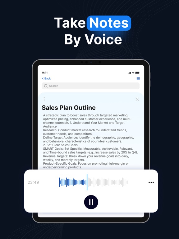 Screenshot #6 pour AI Note Taker - Voice to Notes