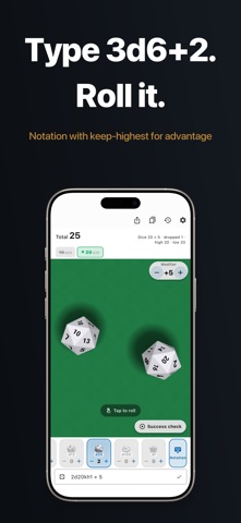 Dice Rune – 3D RPG Dice Roller Screenshot 2 of 6