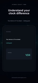 Atomic Exact Time: Clock screenshot