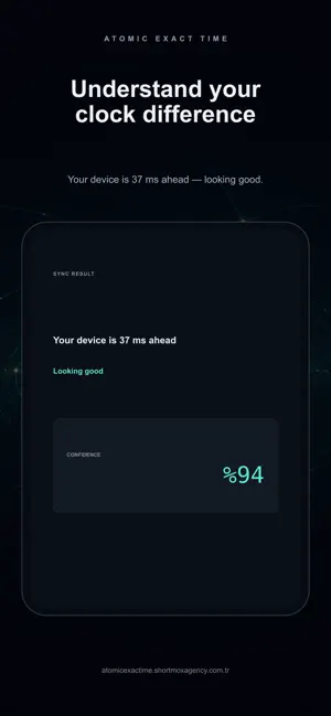 Atomic Exact Time: Clock screenshot 2