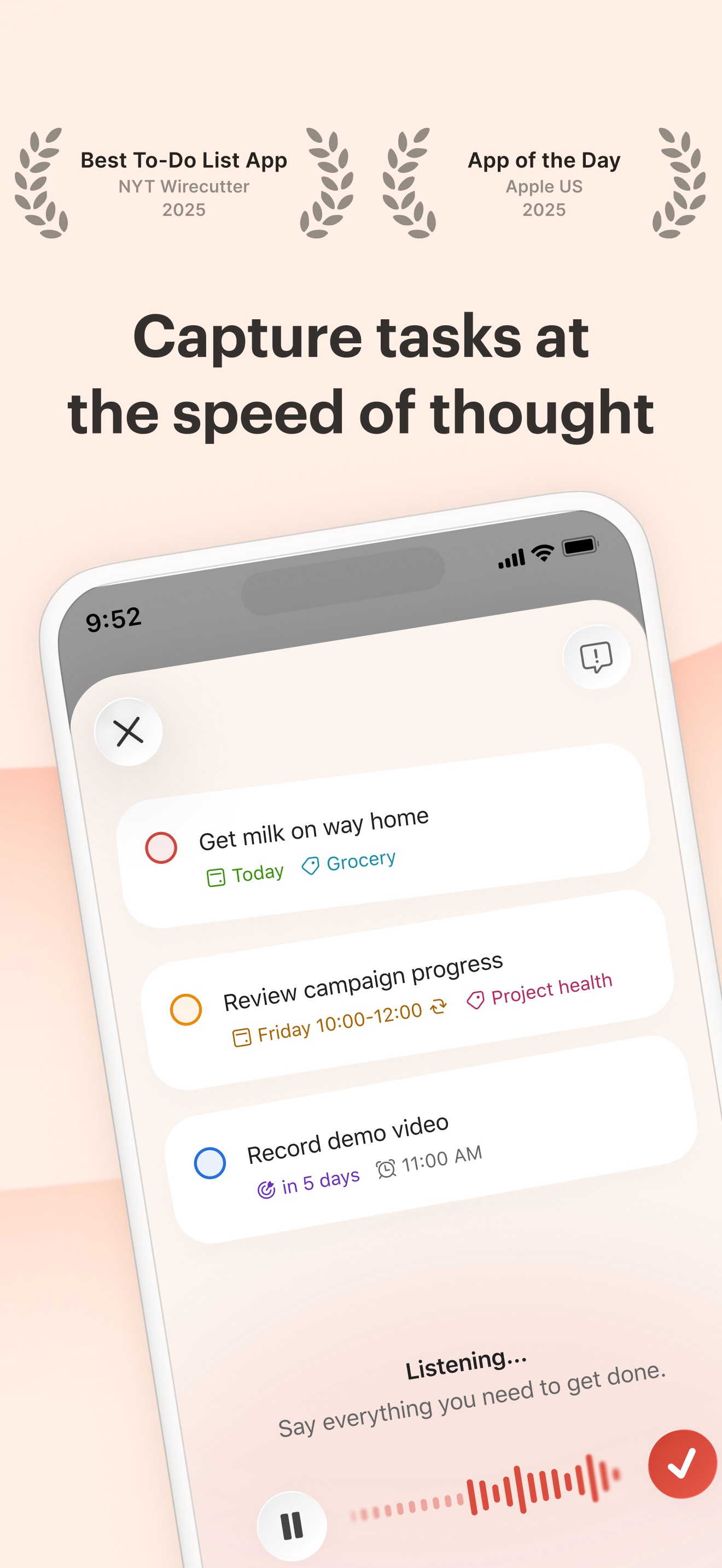 Todoist: To Do List & Calendar 스크린샷 1
