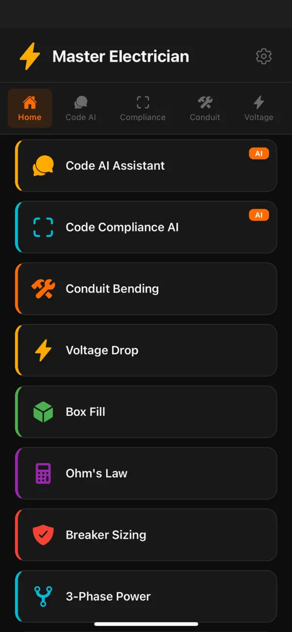 #1. Master Electrician - Code AI (iOS) بواسطة: Jason Cugley