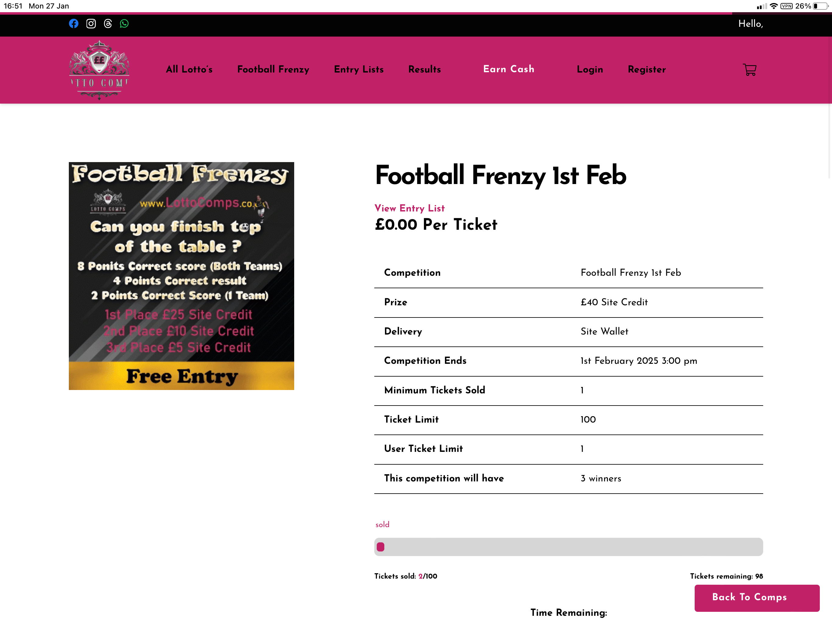 Lotto Comps screenshot 8