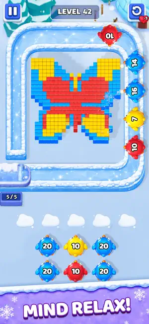 Color Penguin: Shooting Pixel screenshot 2