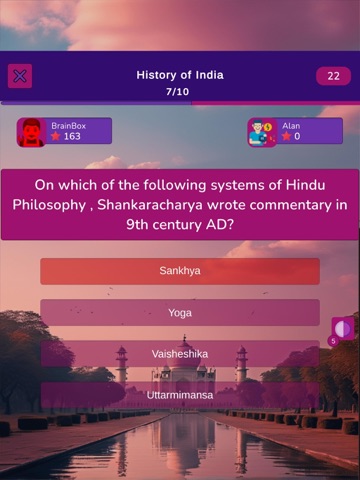 Indian Knowledge Quiz iPad screenshot