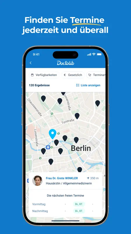 Doctolib - Die Gesundheits-App screenshot 3 of 8