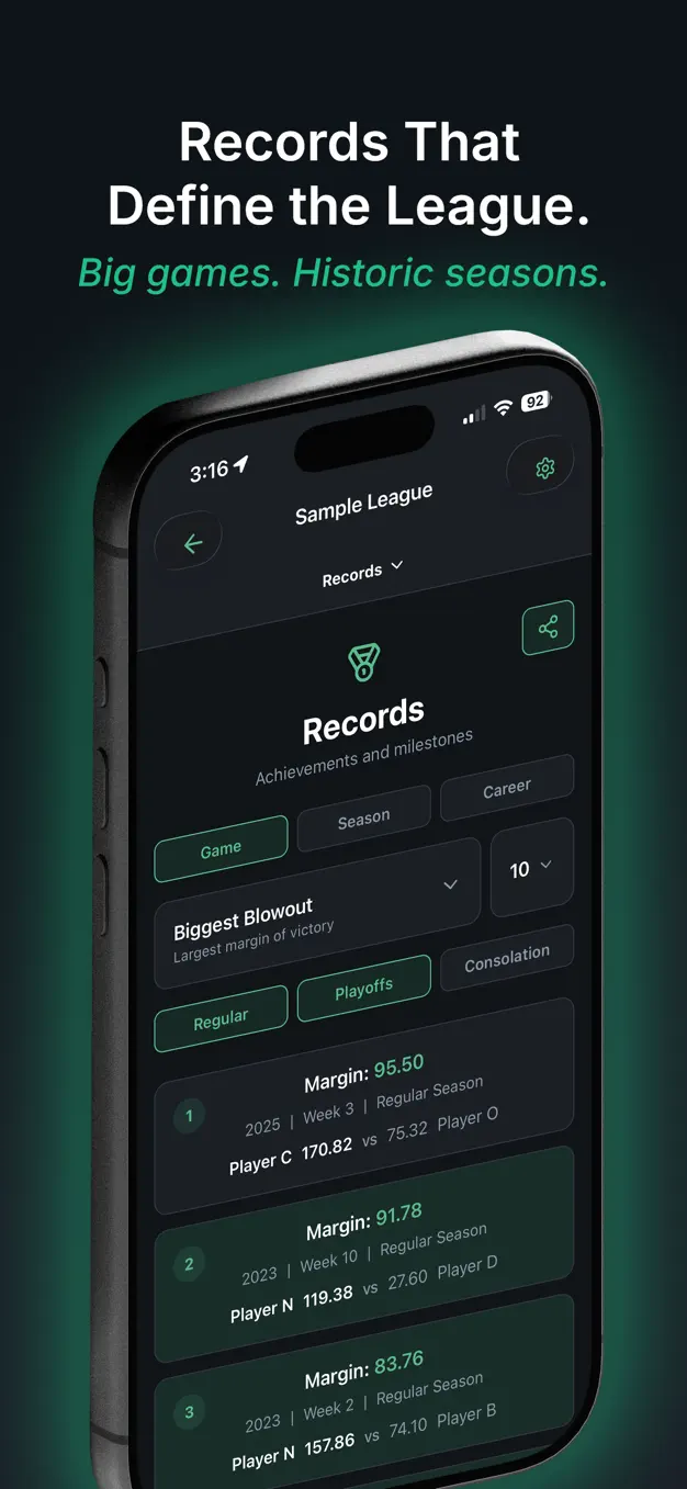 LeagueVault App Store screenshot 3