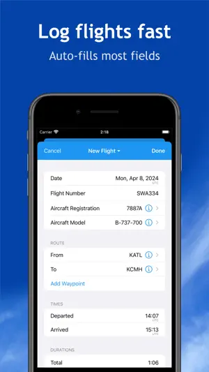 Smart Logbook screenshot 1