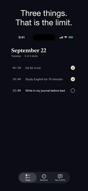 KATSU — Habits that end screenshot 1