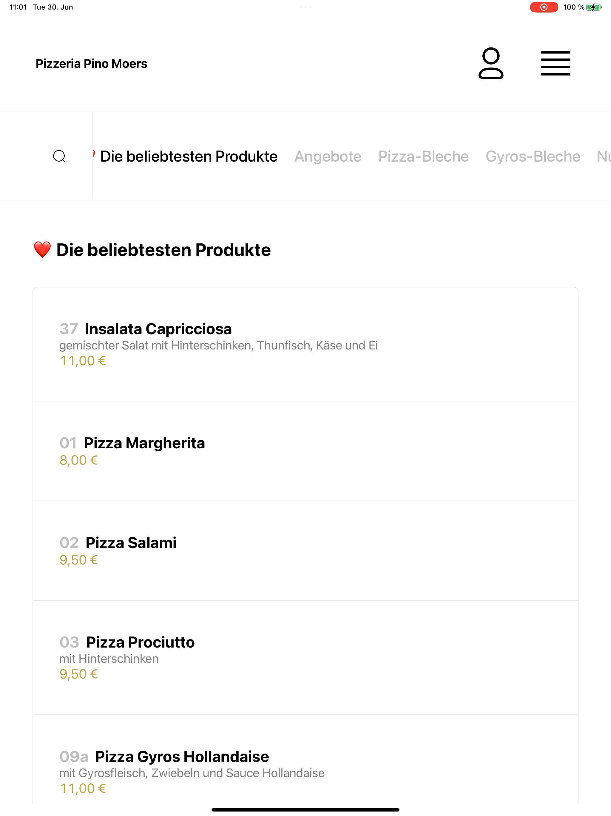 Pizzeria Pino Moers screenshot 13