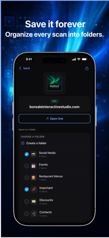 QRious: QR Scanner & Maker iPhone screenshot