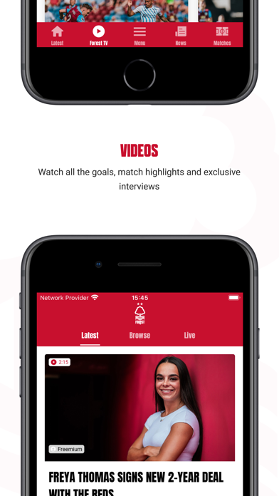 Nottingham Forest App Screenshot