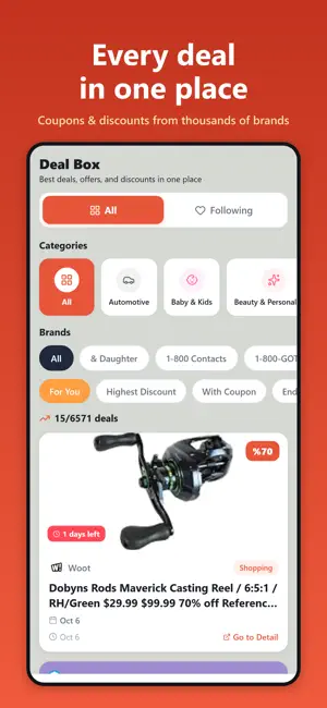 Deal Box: Coupon & Promo Codes screenshot 1