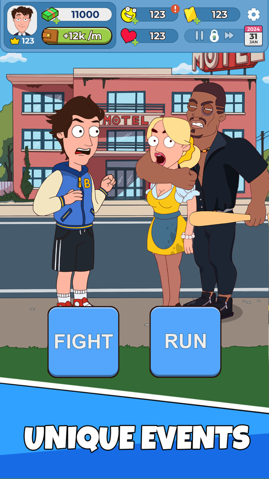 #3. Idle Guy: Life Simulator games (iOS) Bởi: Heatherglade Publishing Kft