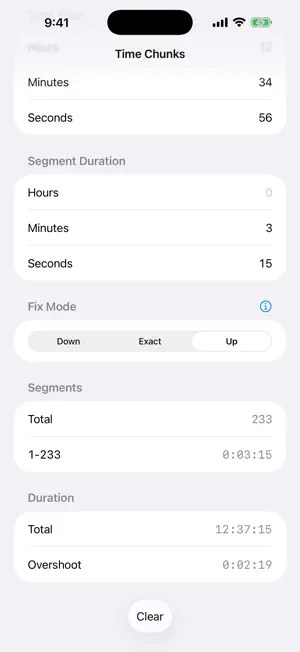 Time Chunks screenshot 4