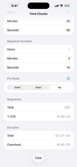Time Chunks Screenshot 4 of 4