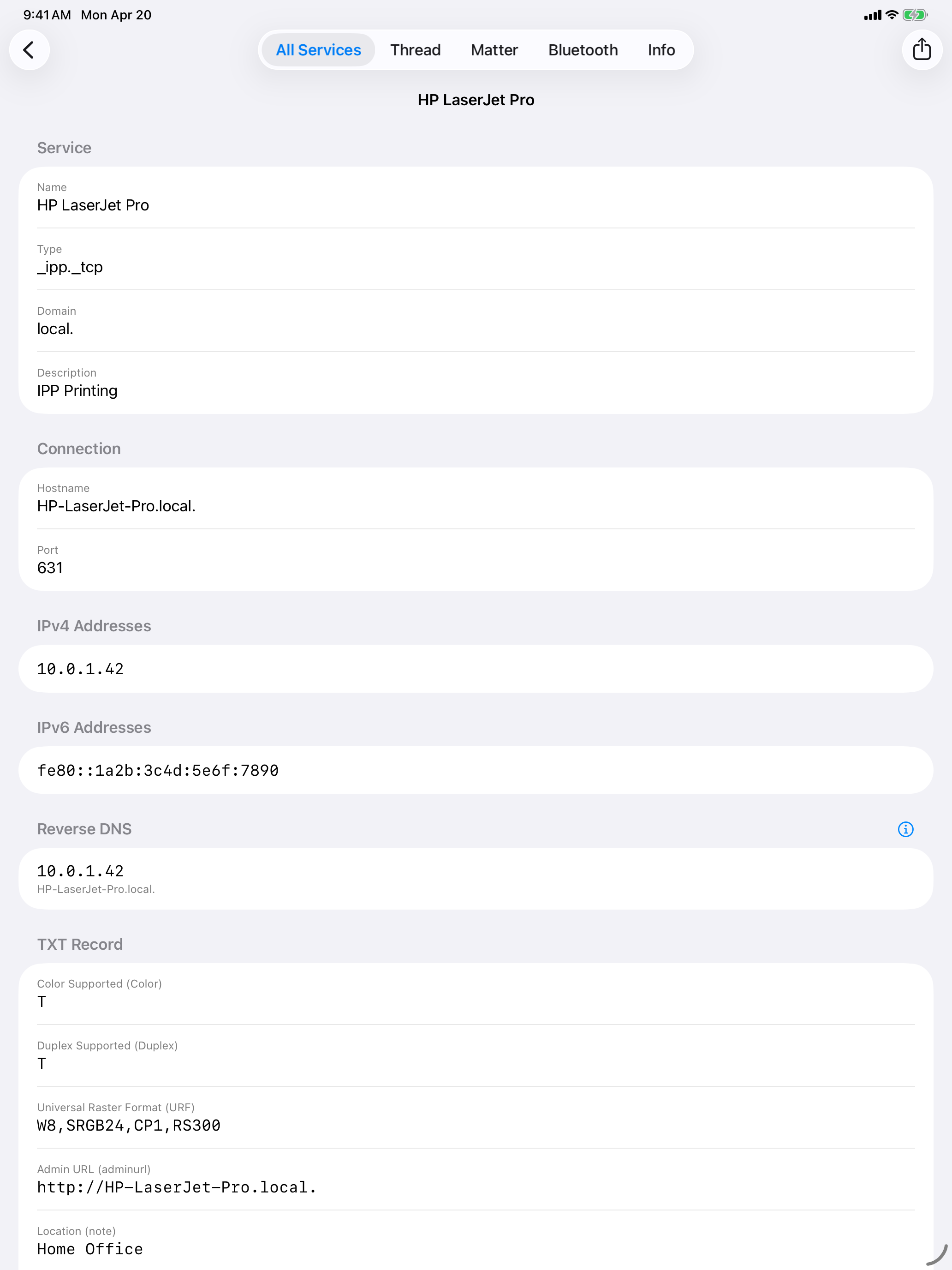 Herald Bonjour Network Browser screenshot 8