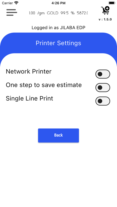 JEstimate Screenshot
