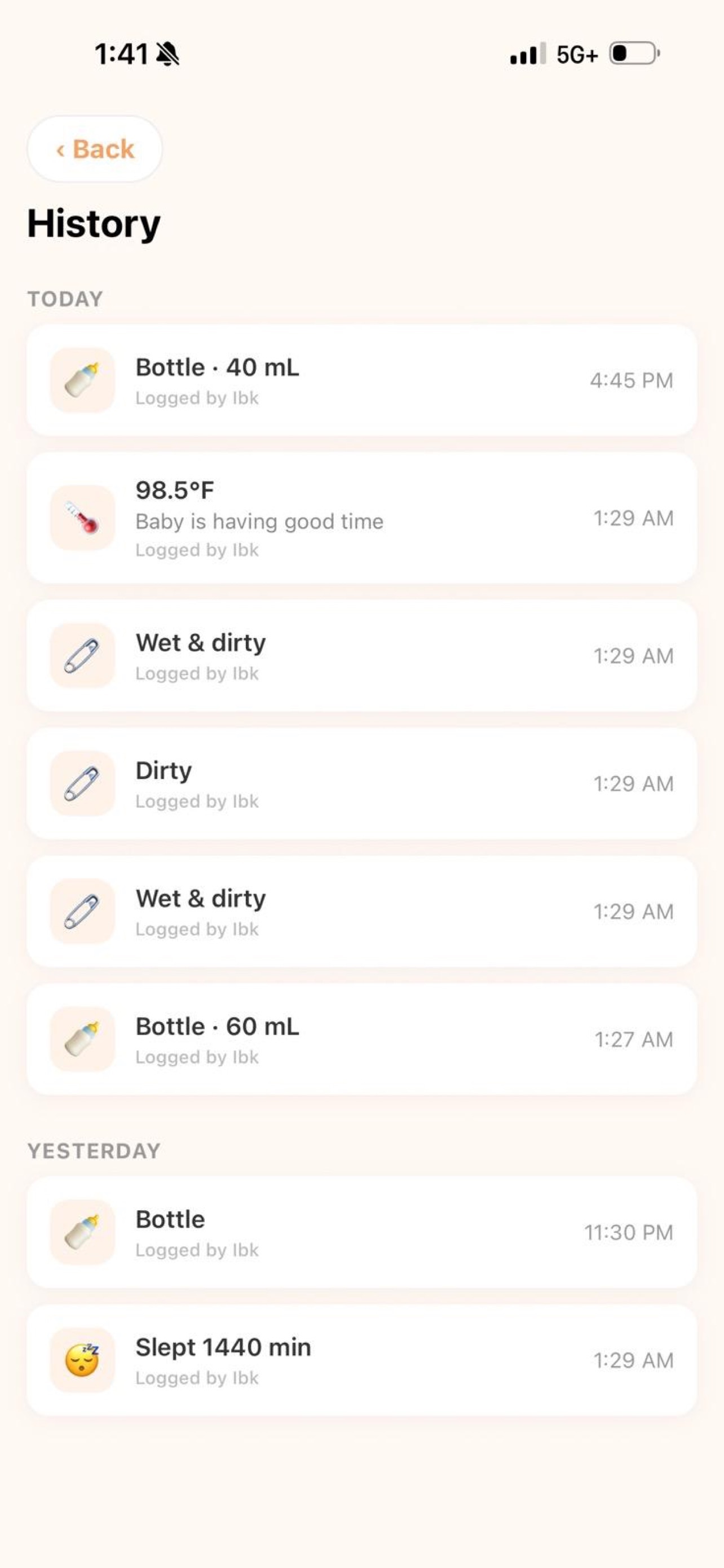 Screenshot 2 of Baby Tracker Master