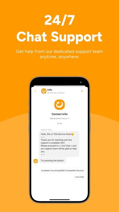 trifa - Travel eSIM Store App Screenshot