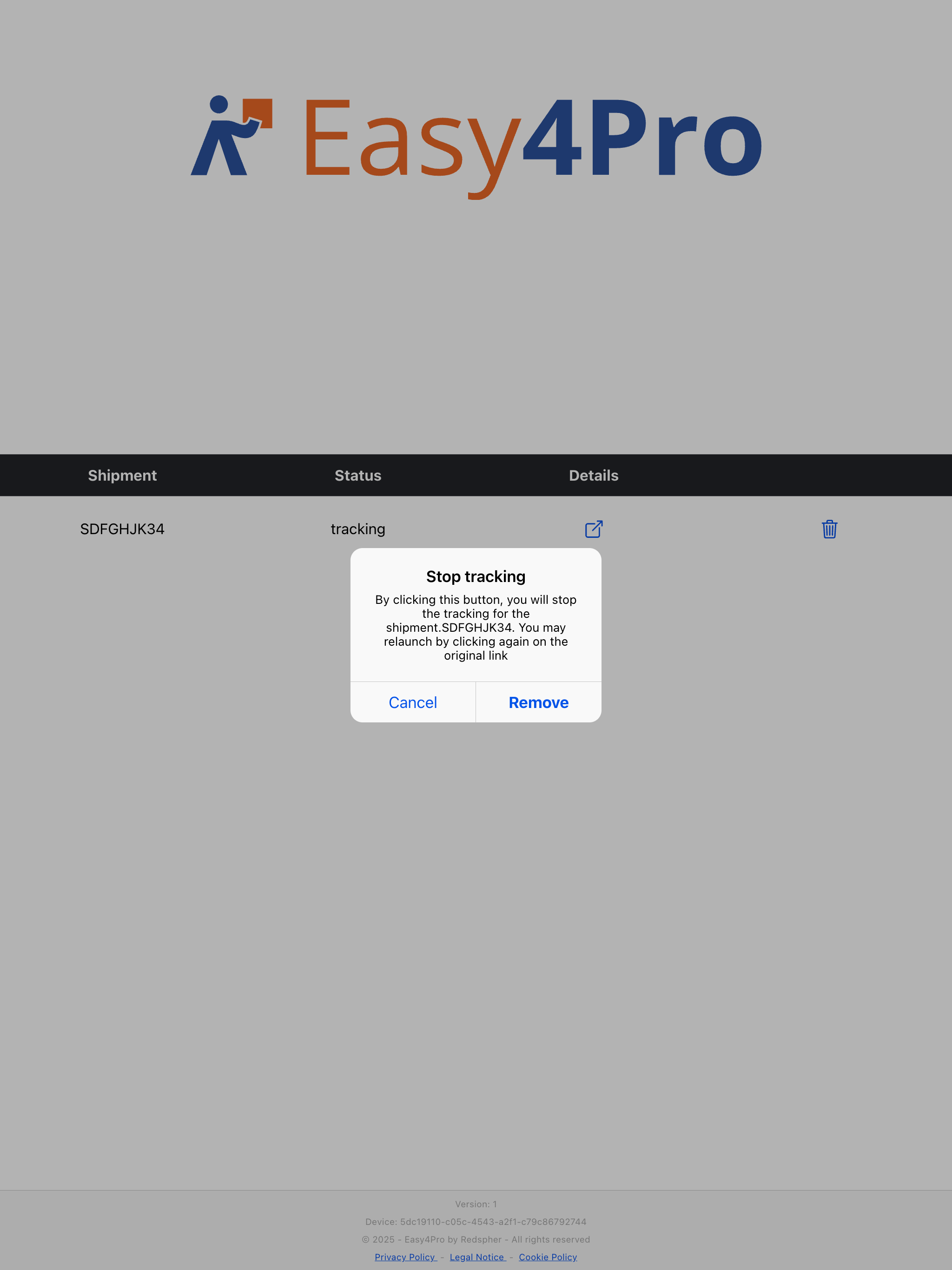 Carrier Tracking App