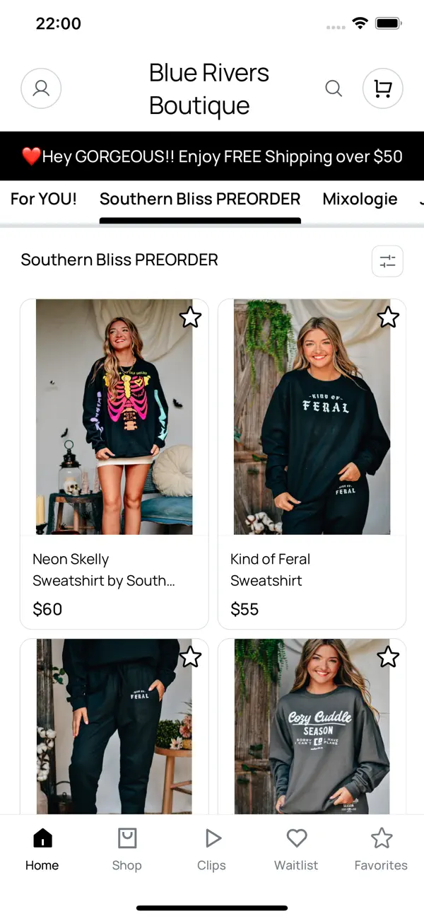 Screenshot #1 pour Blue Rivers Boutique