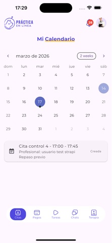 Practica en Linea App screenshot