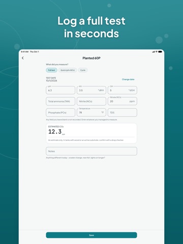 Limno: Aquarium & Fish Tank iPad screenshot