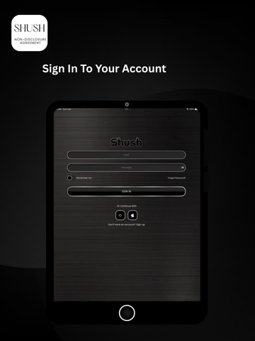 Shush Privacy App iPad screenshot