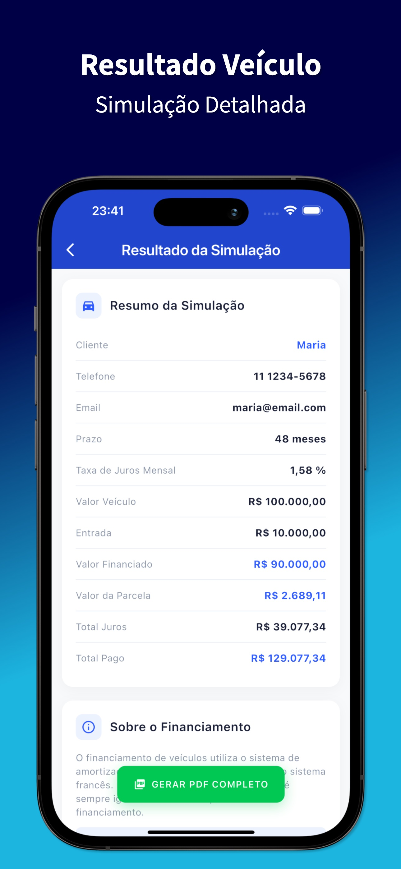 Simular Financiamento screenshot 4