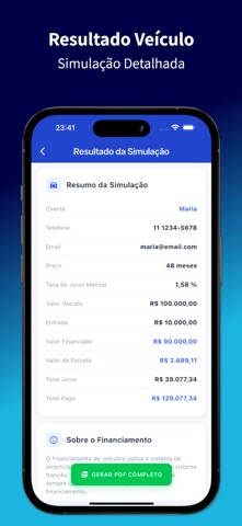 Simular Financiamento screenshot