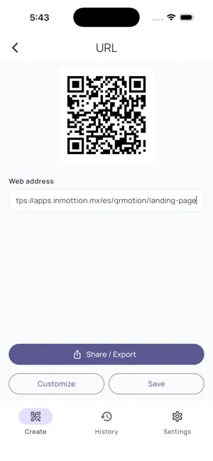 QRMotion: QR Code Generator screenshot 2
