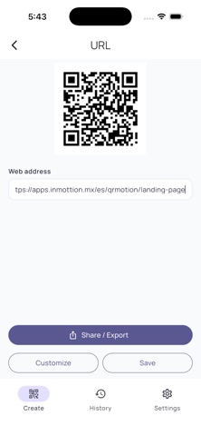 QRMotion: QR Code Generator Screenshot 2 of 7