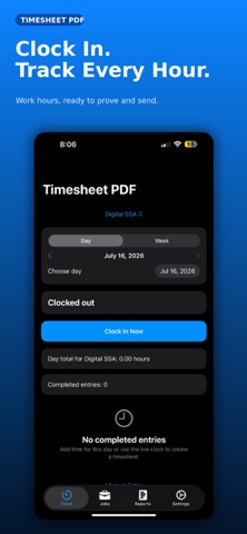 Timesheet PDF & Work Hours Screenshot 1 of 6