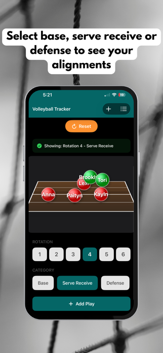 Volleyball Rotations Tracker Screenshot 3 of 5