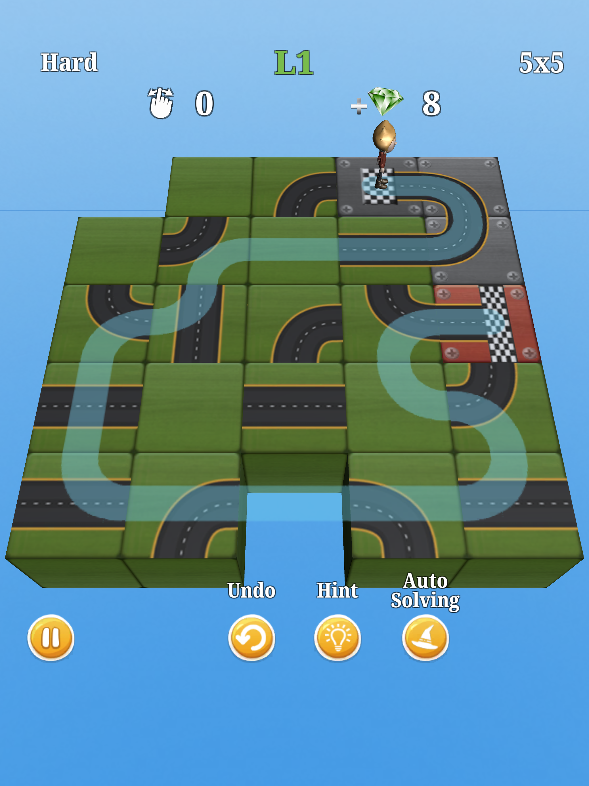 Run - Slide Puzzle 3D