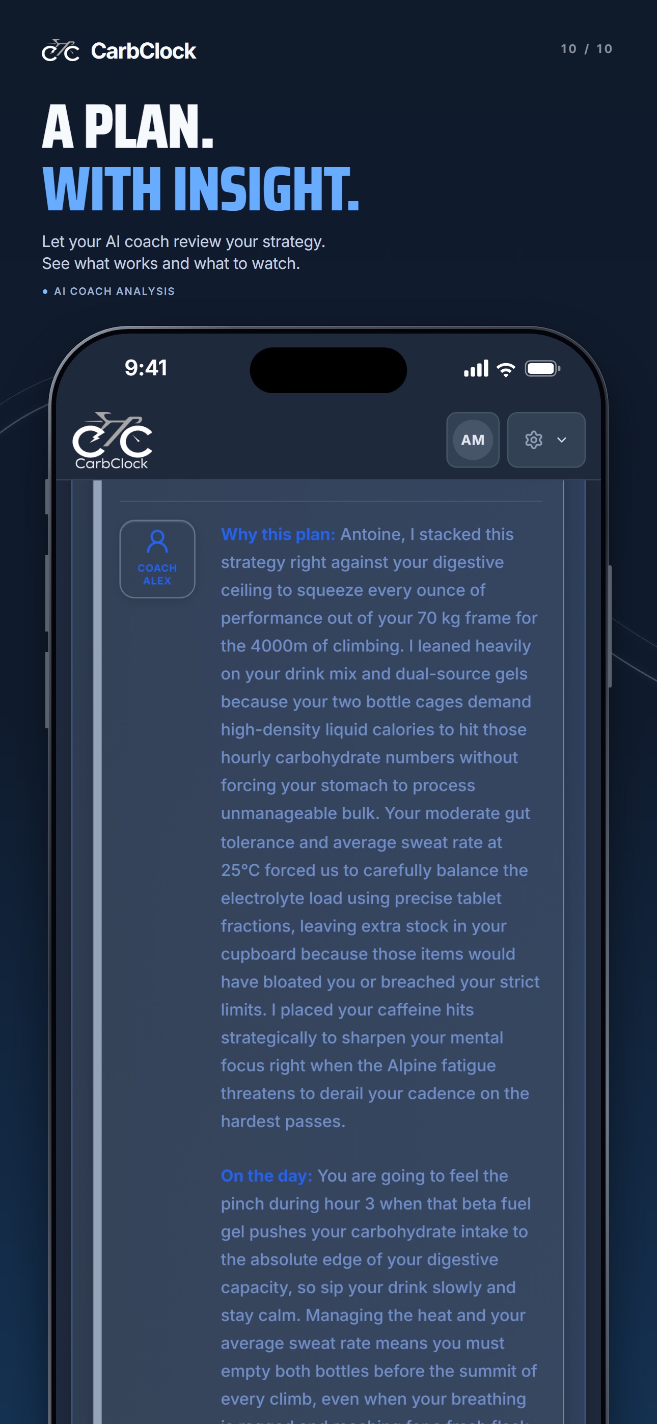 Screenshot 10 of CarbClock: Cycling Nutrition