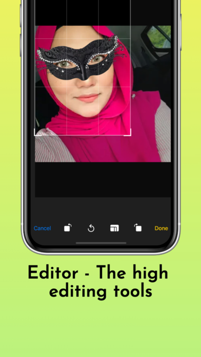 Anonymous Face Mask Photo edit Screenshot